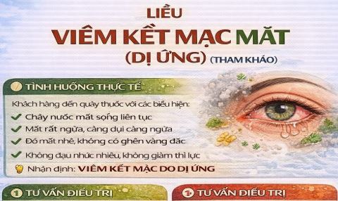 Liều thuốc Viêm kết mạc dị ứng tham khảo Liều thuốc Viêm kết mạc dị ứng tham khảo
