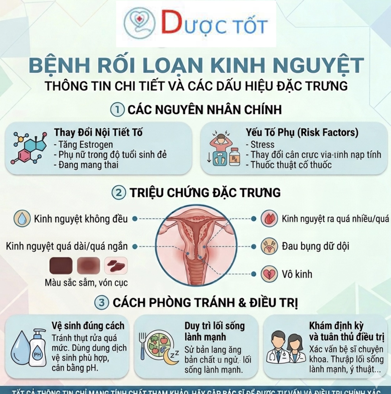 Tình trạng rối loạn kinh nguyệt Tình trạng rối loạn kinh nguyệt