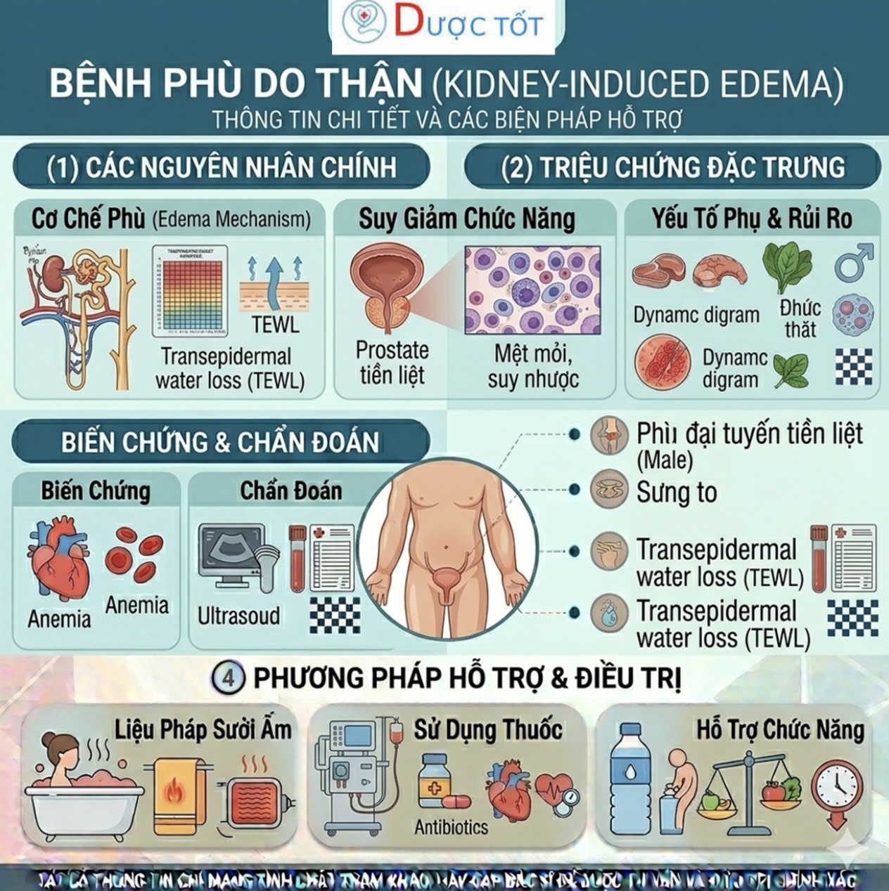 PHÙ DO THẬN – KIỂM SOÁT ĐÚNG CÁCH ĐỂ TRÁNH BIẾN CHỨNG PHÙ DO THẬN – KIỂM SOÁT ĐÚNG CÁCH ĐỂ TRÁNH BIẾN CHỨNG