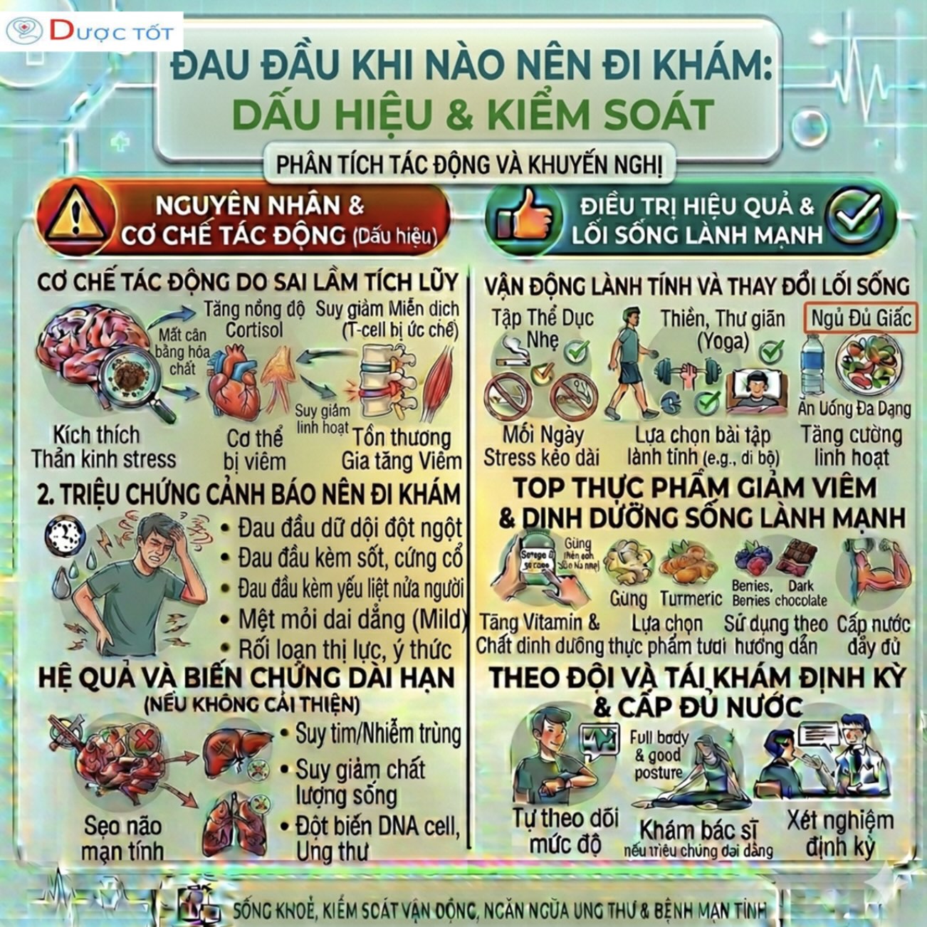 ĐAU ĐẦU – KHI NÀO CHỈ LÀ BÌNH THƯỜNG, KHI NÀO CẦN ĐI KHÁM?