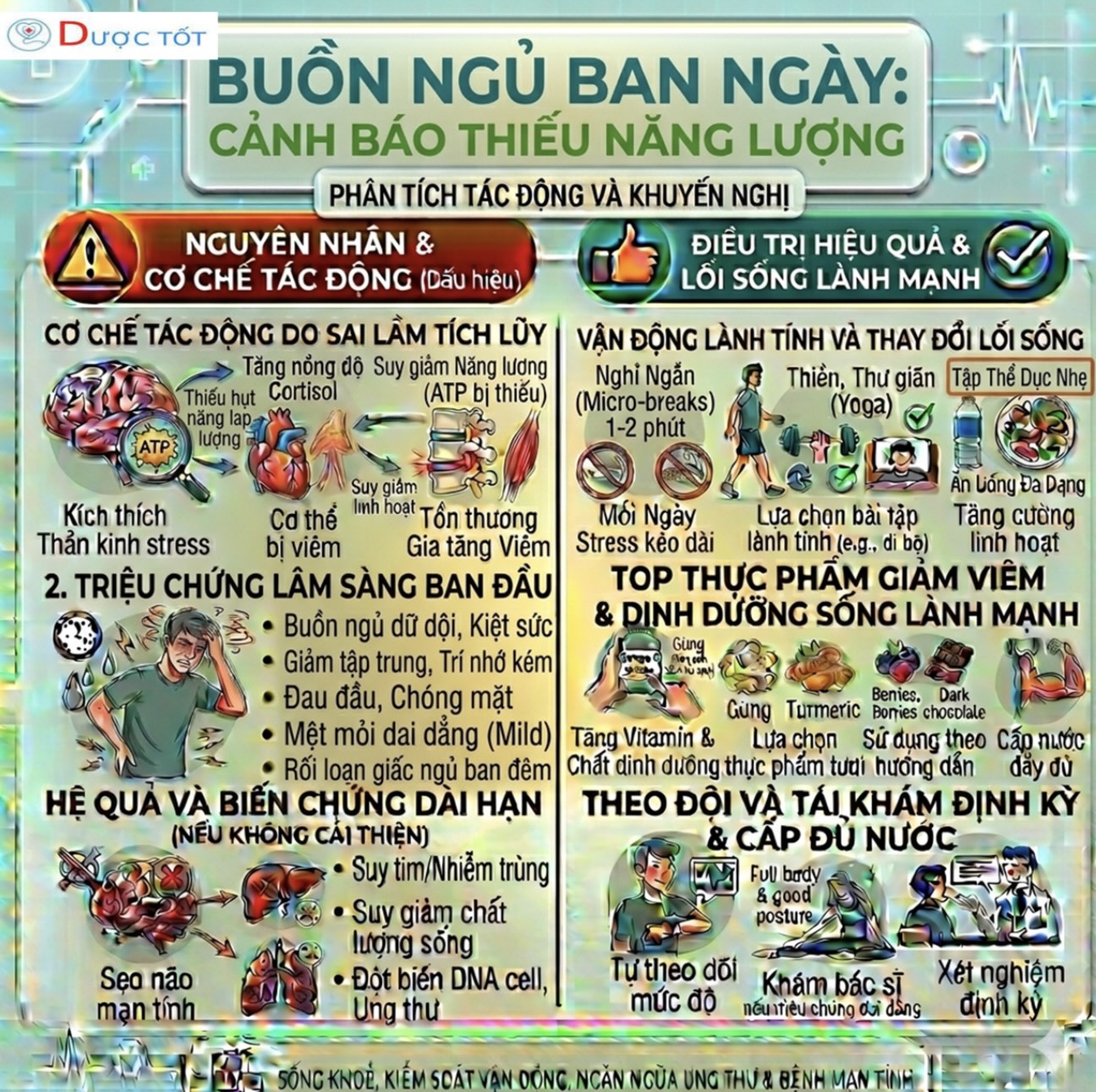 BUỒN NGỦ BAN NGÀY – CẢNH BÁO CƠ THỂ ĐANG THIẾU NĂNG LƯỢNG