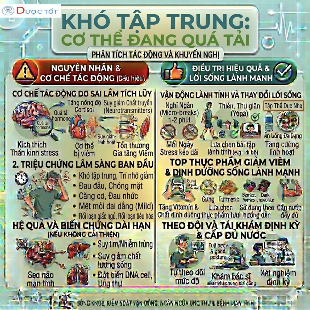 KHÓ TẬP TRUNG – DẤU HIỆU CƠ THỂ ĐANG QUÁ TẢI