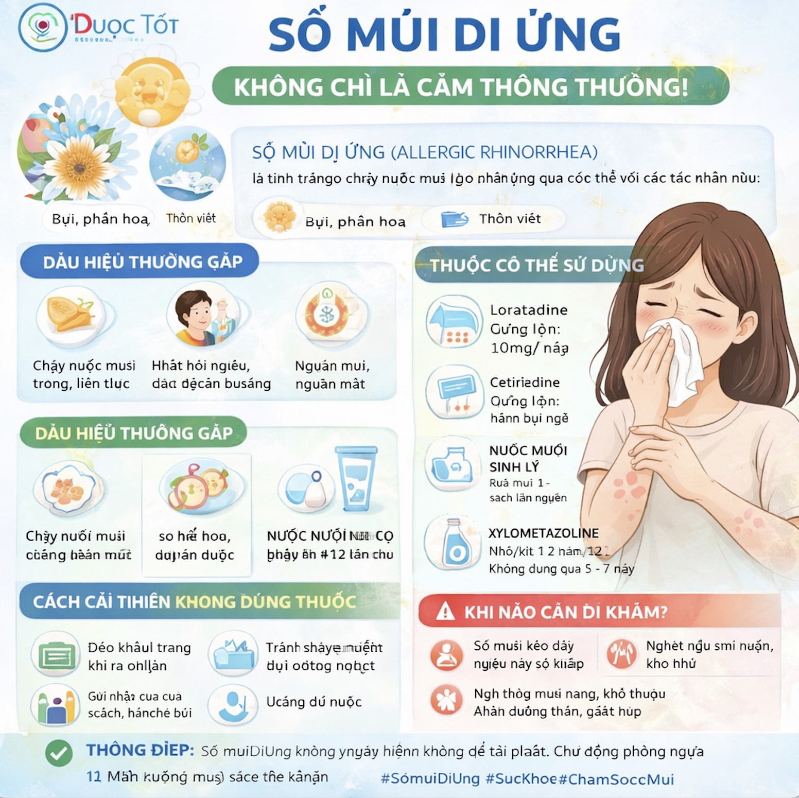 SỔ MŨI DỊ ỨNG – KHÔNG CHỈ LÀ CẢM THÔNG THƯỜNG