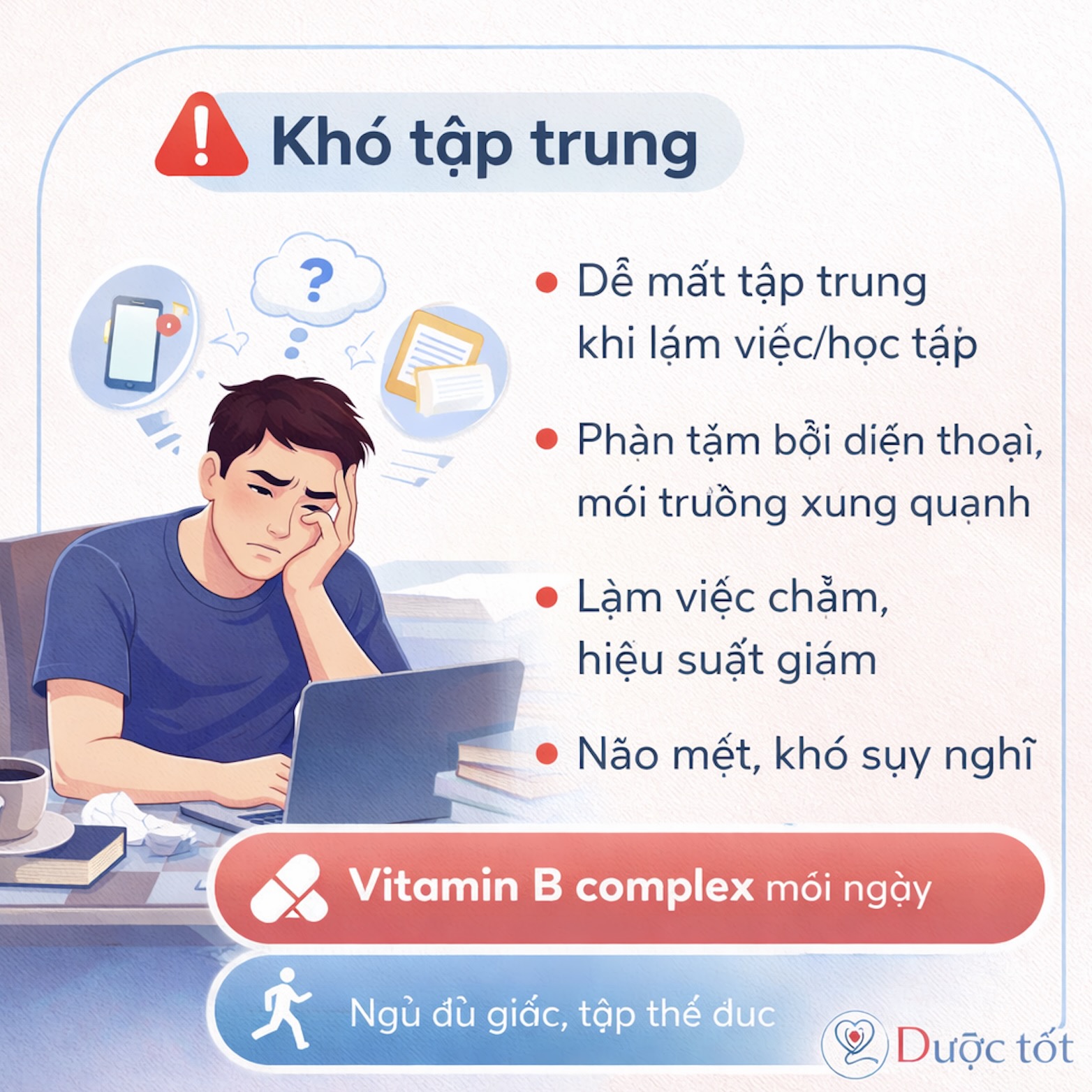 KHÓ TẬP TRUNG – NÃO ĐANG “QUÁ TẢI”?