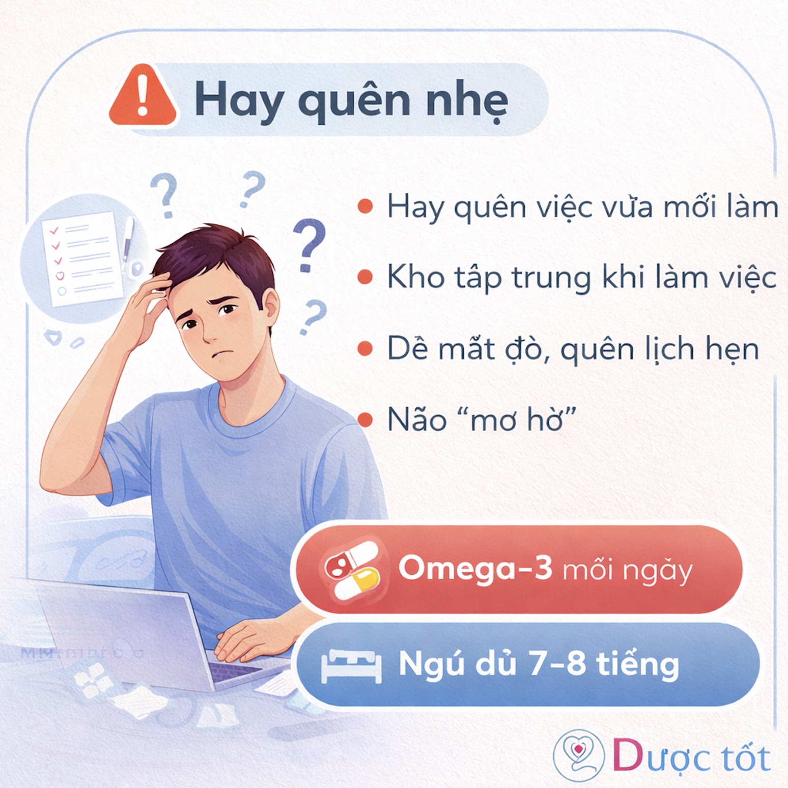 HAY QUÊN NHẸ – DẤU HIỆU CƠ THỂ ĐANG QUÁ TẢI