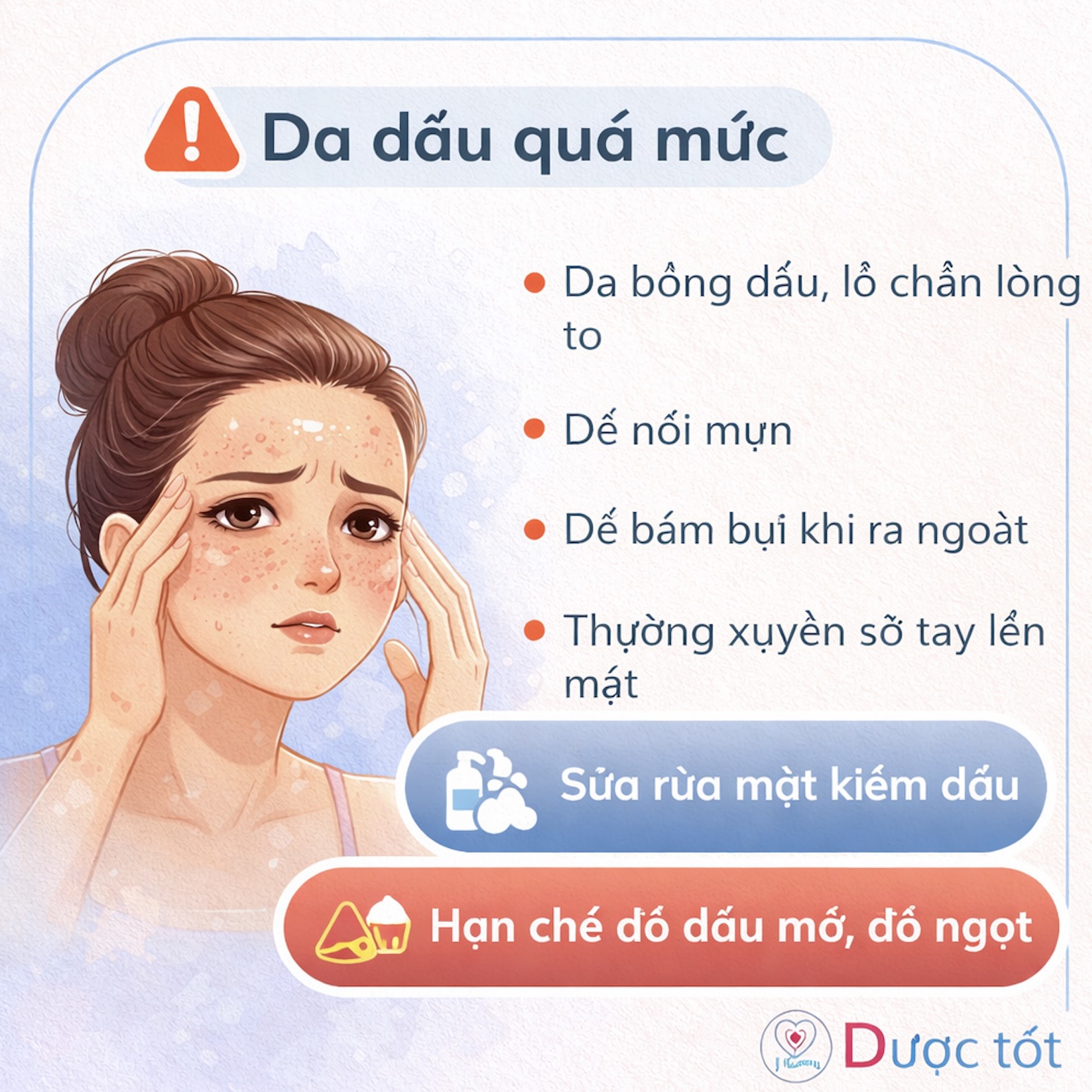 DA DẦU QUÁ MỨC – NGUYÊN NHÂN KHIẾN DA DỄ MỤN