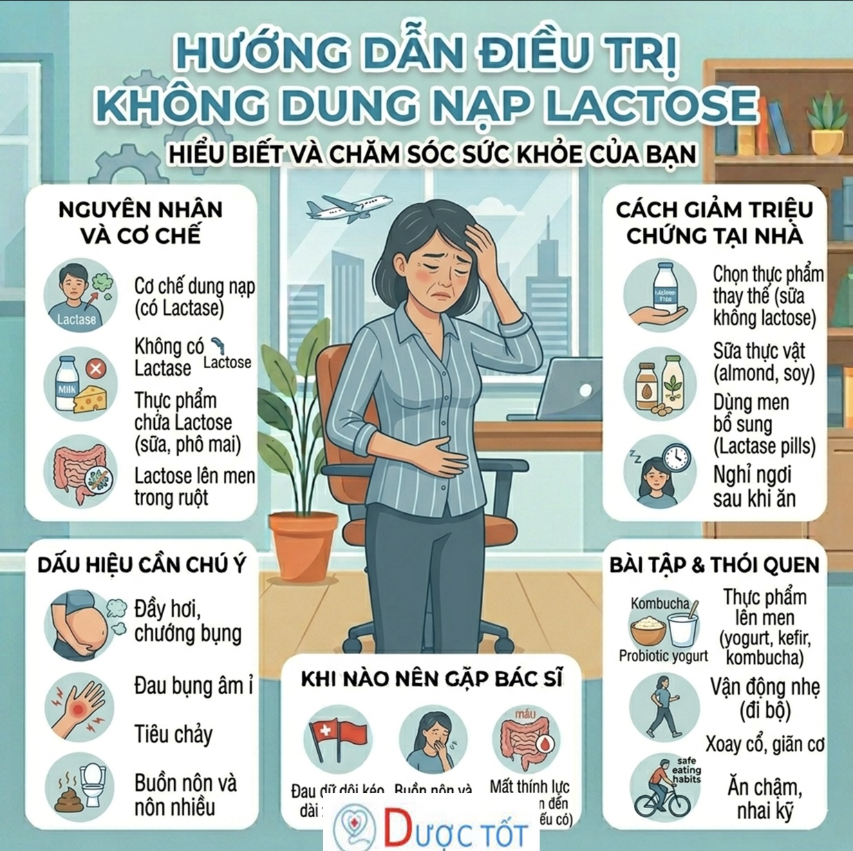 KHÔNG DUNG NẠP LACTOSE – UỐNG SỮA LÀ ĐAU BỤNG?