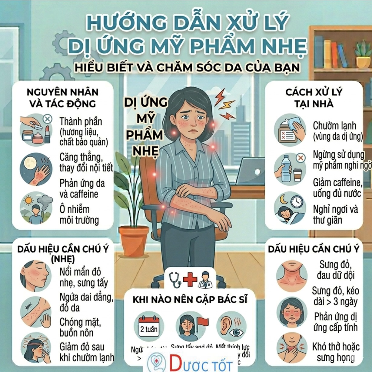 DỊ ỨNG MỸ PHẨM NHẸ – DA ĐANG “LÊN TIẾNG” VỚI BẠN