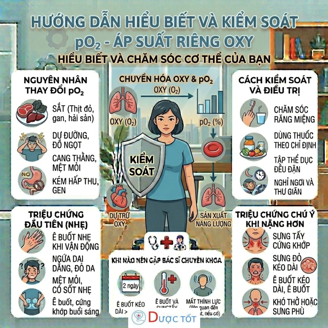 pO₂ – CHỈ SỐ ĐÁNH GIÁ OXY TRONG MÁU