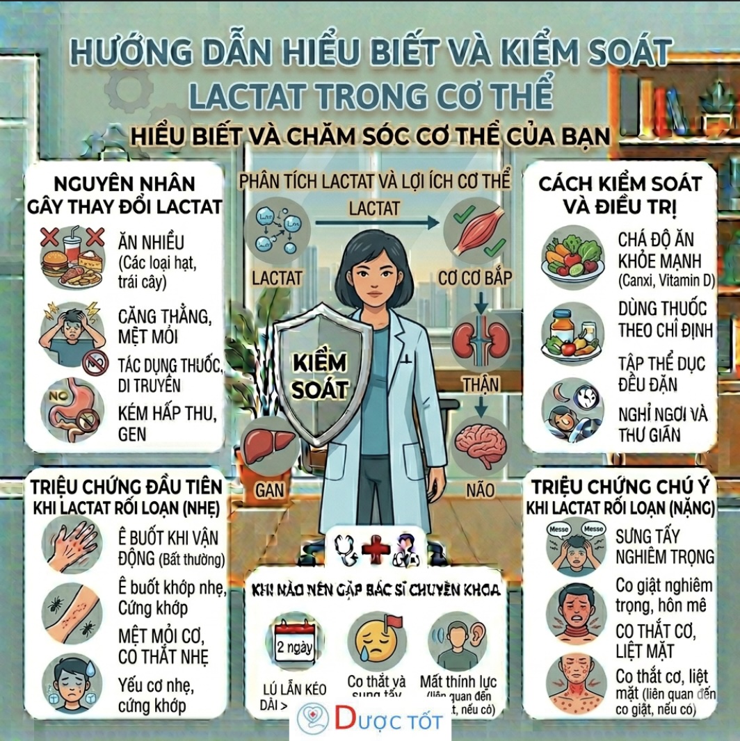 LACTAT – CHỈ SỐ CẢNH BÁO THIẾU OXY MÔ