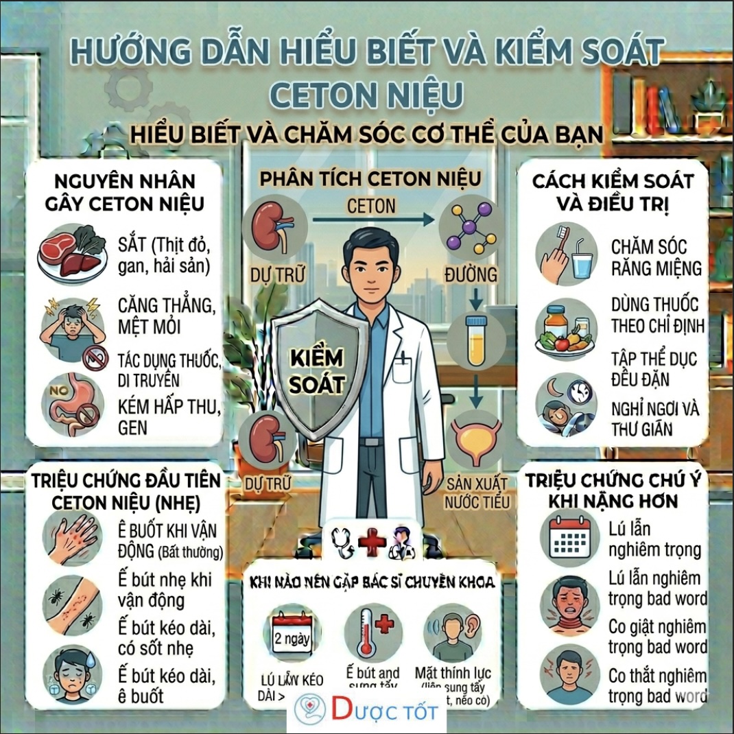 CETON NIỆU – DẤU HIỆU CƠ THỂ ĐANG “ĐỐT MỠ” QUÁ MỨC