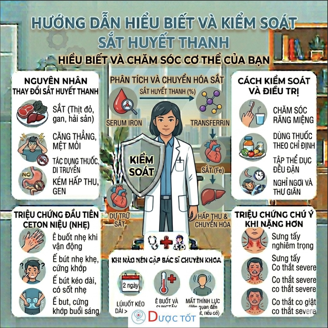 SẮT HUYẾT THANH – CHỈ SỐ QUAN TRỌNG TRONG TẠO MÁU