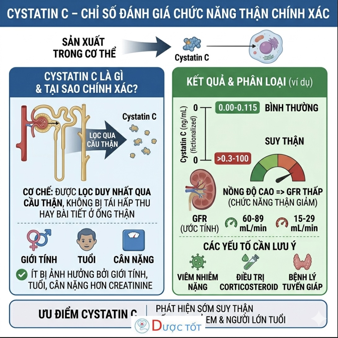 CYSTATIN C – CHỈ SỐ ĐÁNH GIÁ CHỨC NĂNG THẬN CHÍNH XÁC