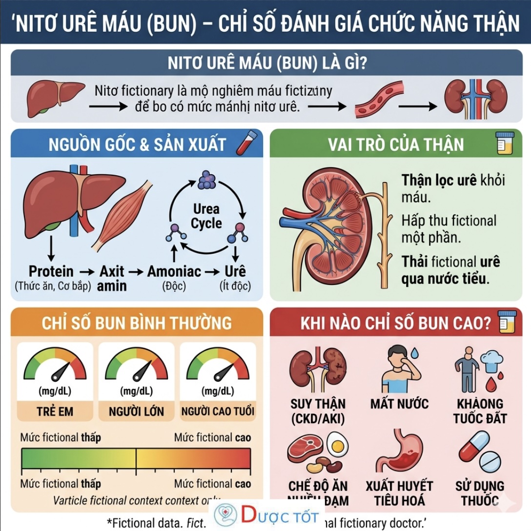 NITƠ URÊ MÁU (BUN) – CHỈ SỐ ĐÁNH GIÁ CHỨC NĂNG THẬN