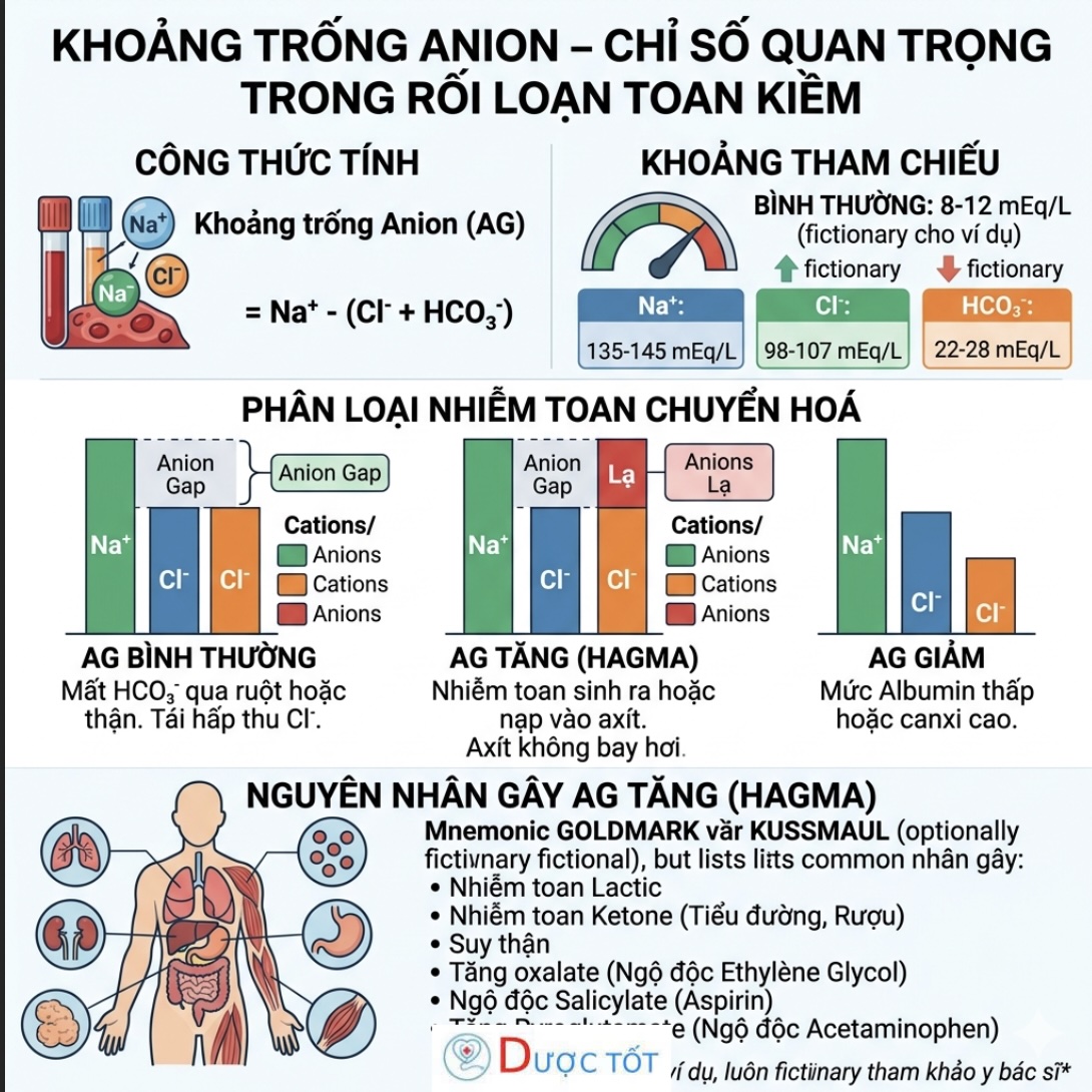 KHOẢNG TRỐNG ANION – CHỈ SỐ QUAN TRỌNG TRONG RỐI LOẠN TOAN KIỀM