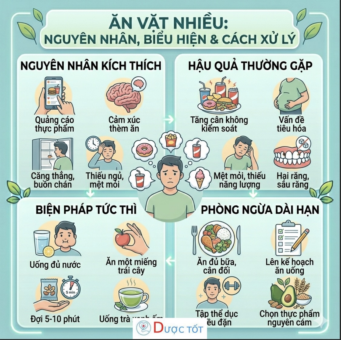 ĂN VẶT NHIỀU – NGUY CƠ MẤT CÂN BẰNG DINH DƯỠNG