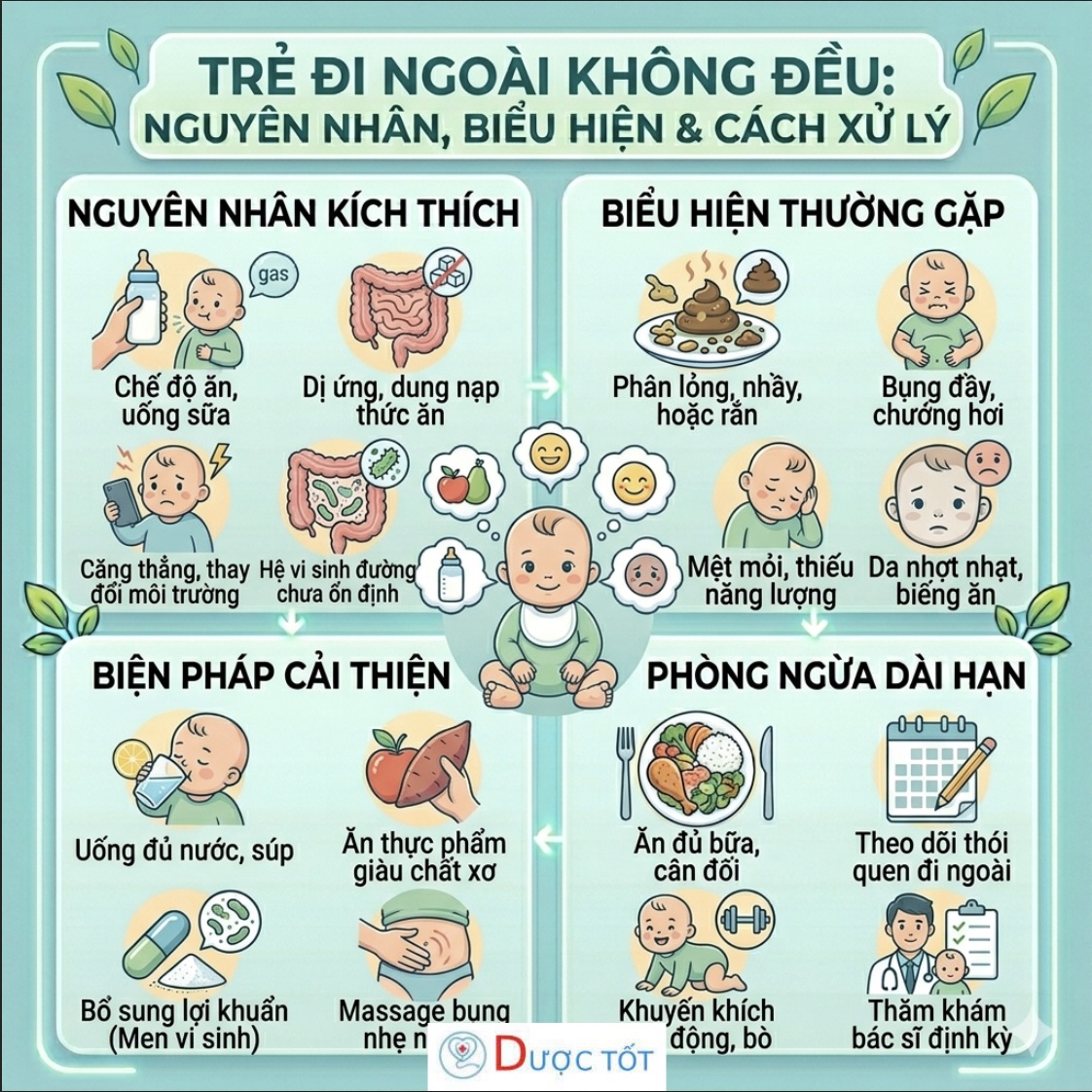 TRẺ ĐI NGOÀI KHÔNG ĐỀU – NGUYÊN NHÂN & CÁCH CẢI THIỆN TRẺ ĐI NGOÀI KHÔNG ĐỀU – NGUYÊN NHÂN & CÁCH CẢI THIỆN