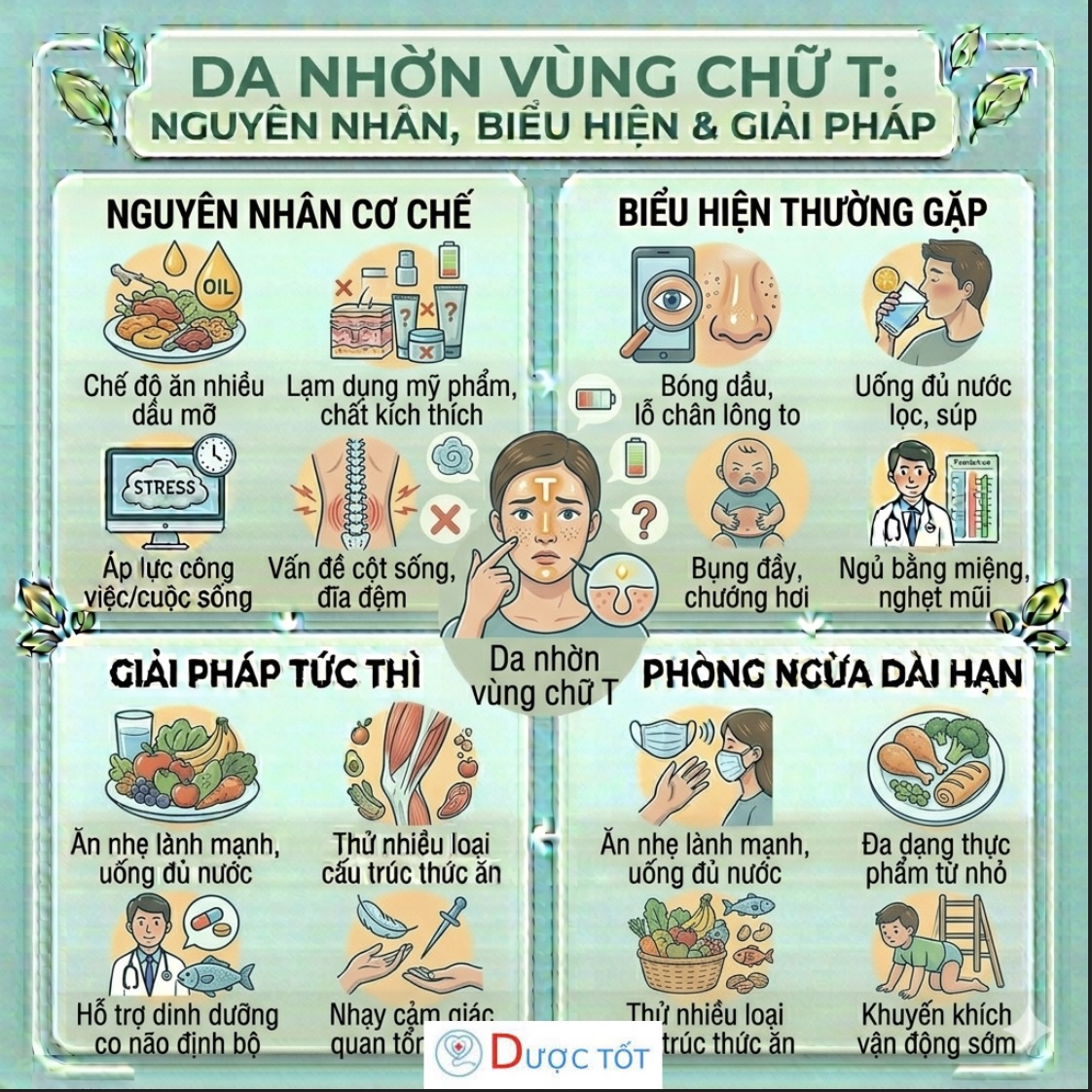 DA NHỜN NHIỀU VÙNG CHỮ T – NGUYÊN NHÂN VÀ CÁCH KIỂM SOÁT HIỆU QUẢ