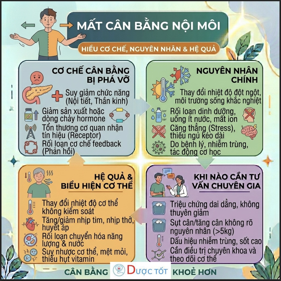 Mất cân bằng nội môi - Nguyên nhân khiến cơ thể luôn mệt mỏi