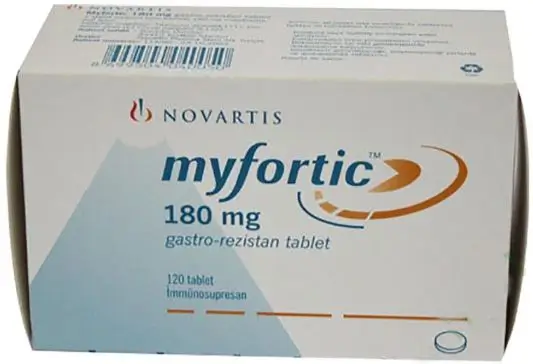 Thuốc Myfortic 180mg điều trị chống thải ghép trong ghép tạng
