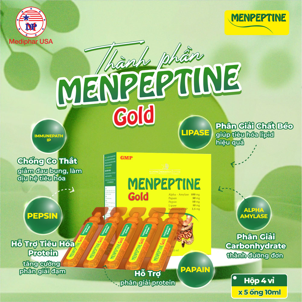 Men tiêu hóa Menpeptine Gold