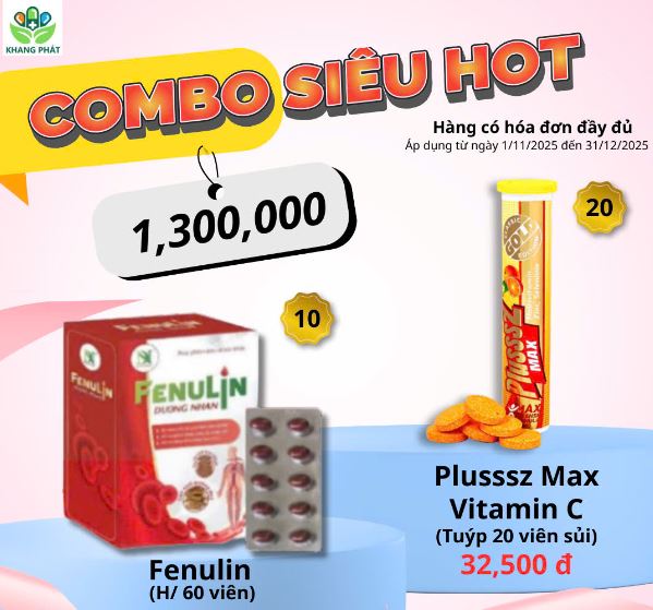 COMBO SIÊU HOT Fenulin + Plusssz Max Vitamin C