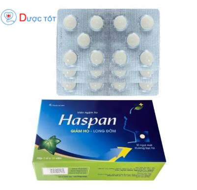 Haspan viên ngậm ho - Cao khô lá thường xuân 30mg