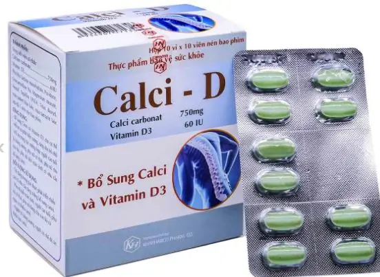 Viên uống Calci - D Khapharco bổ sung canxi