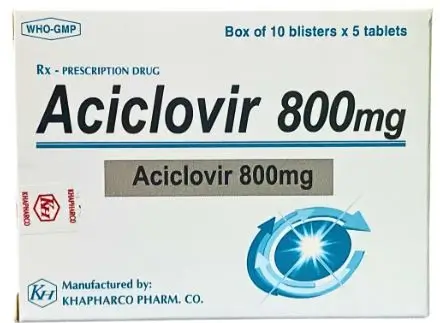 Aciclovir 800mg Khapharco (H/50v)