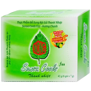 Bột sủi thanh nhiệt sensa cools pt sari (lốc/6h/6g)