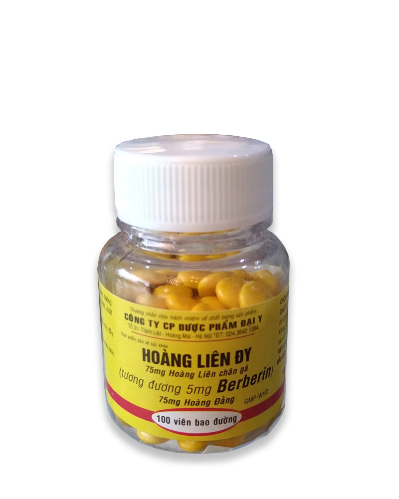 Berberin Bao Đường (  lọ 80 viên x lốc 10 lọ)