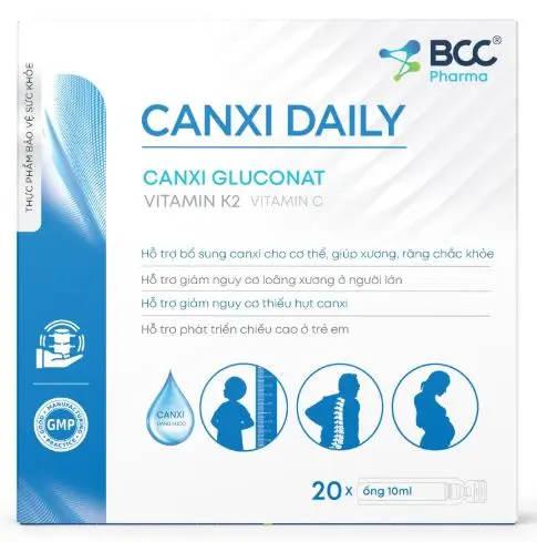 Thực phẩm bảo vệ sức khỏe Canxi Daily bổ sung canxi cho cơ thể giúp xương chắc khỏe