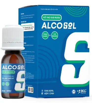 TP BVSK ALCOSOL hỗ trợ giải rượu bảo vệ gan đại tràng