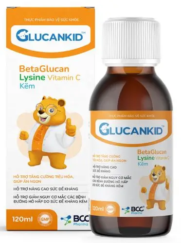 SIRO GLUCANKID hỗ trợ ăn ngon, hỗ trợ tăng sức đề kháng
