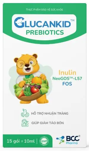 Thực phẩm bảo vệ sức khỏe GLUCANKID PREBIOTICS hỗ trợ nhuận tràng, giảm táo bón