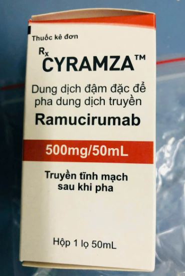 Thuốc Cyramza 500mg/50ml điều trị một số căn bệnh ung thư