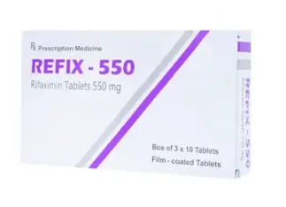 Refix-550 Atra 3 vỉ x 10 viên – Trị hội chứng ruột kích thích, tiêu chảy