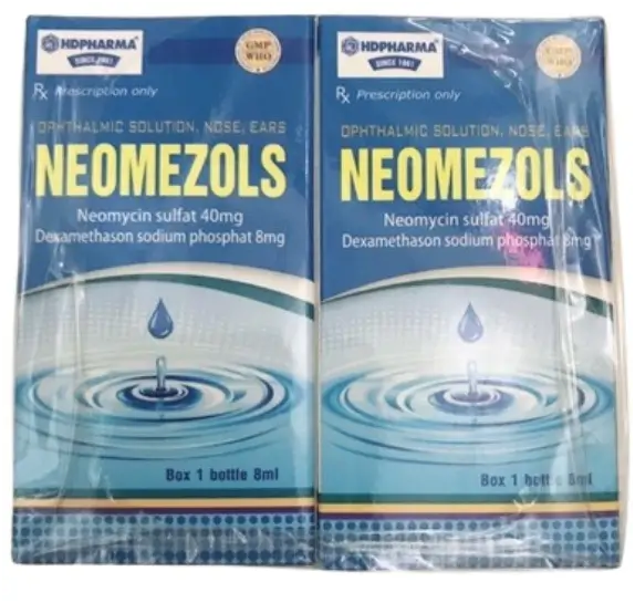 Neomezols 40mg/8mg điều trị các tình trạng viêm mắt - mũi - tai