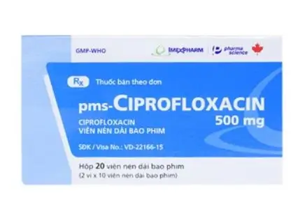 Thuốc PMS-Ciprofloxacin 500mg điều trị nhiễm khuẩn
