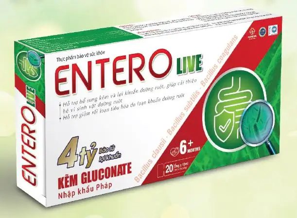 Thực phẩm bảo vệ sức khỏe Entero Live hỗ trợ tiêu hóa