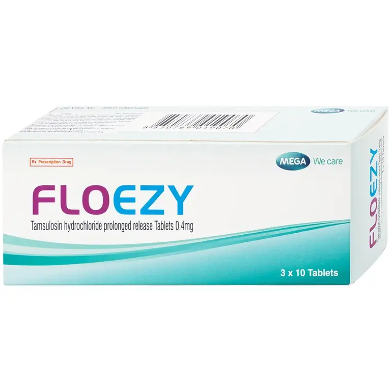 Thuốc Floezy 0.4mg MEGA We care điều trị triệu chứng của đường tiểu dưới (3 vỉ x 10 viên)
