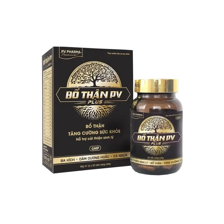 Viên uống bổ thận PV Plus giúp bổ thận, tráng dương (Chai 50 viên)