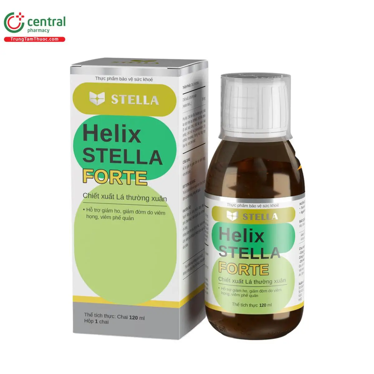 Helix Stella Forte giảm viêm họng, viêm phế quản để giảm ho, giảm ho có đờm