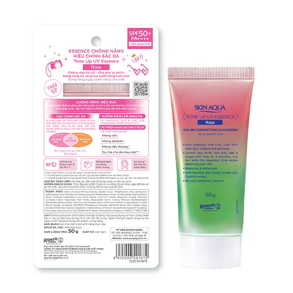 Tinh chất chống nắng hiệu chỉnh sắc da - Sunplay Skin Aqua Tone Up UV Essence Rose