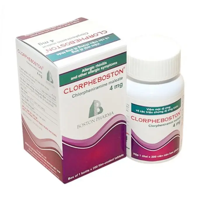 Clorpheboston 4mg Boston, Chai 200 viên