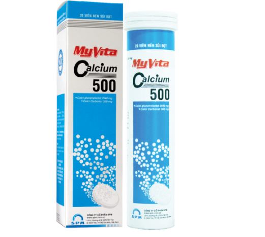 MyVita Calcium 500 giúp bổ sung canxi và ngừa loãng xương