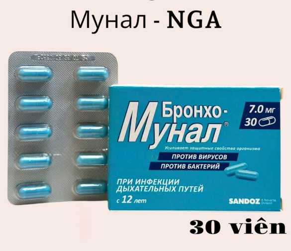Broncho-munal 70mg Phục Hồi Phổi phế quản trước và sau khi nhiễm virut