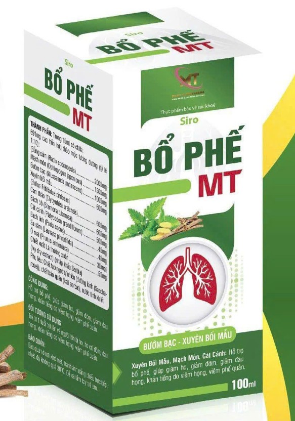 Siro Bổ Phế MT giúp bổ phế giảm ho
