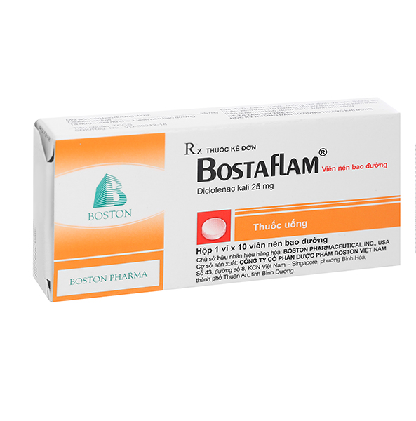 Bostaflam giúp giảm đau và kháng viêm