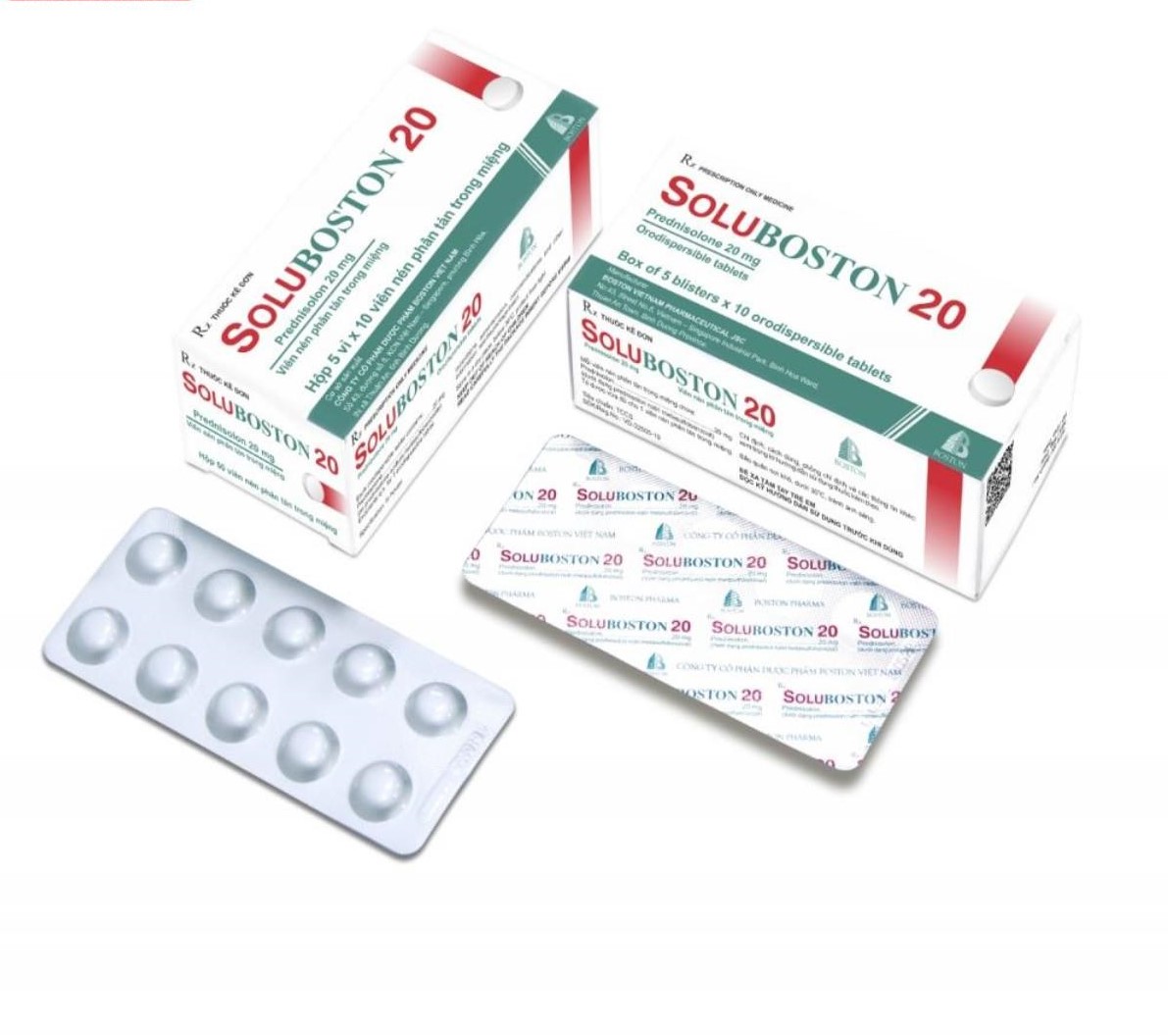 Soluboston 20 giúp giảm nhanh viêm